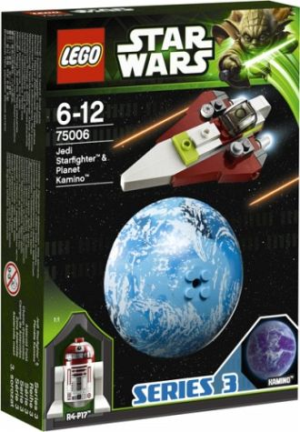LEGO Set-Jedi Starfighter & Planet Kamino-Star Wars / Planet Series 3 / Star Wars Episode 2-75006-1-Creative Brick Builders